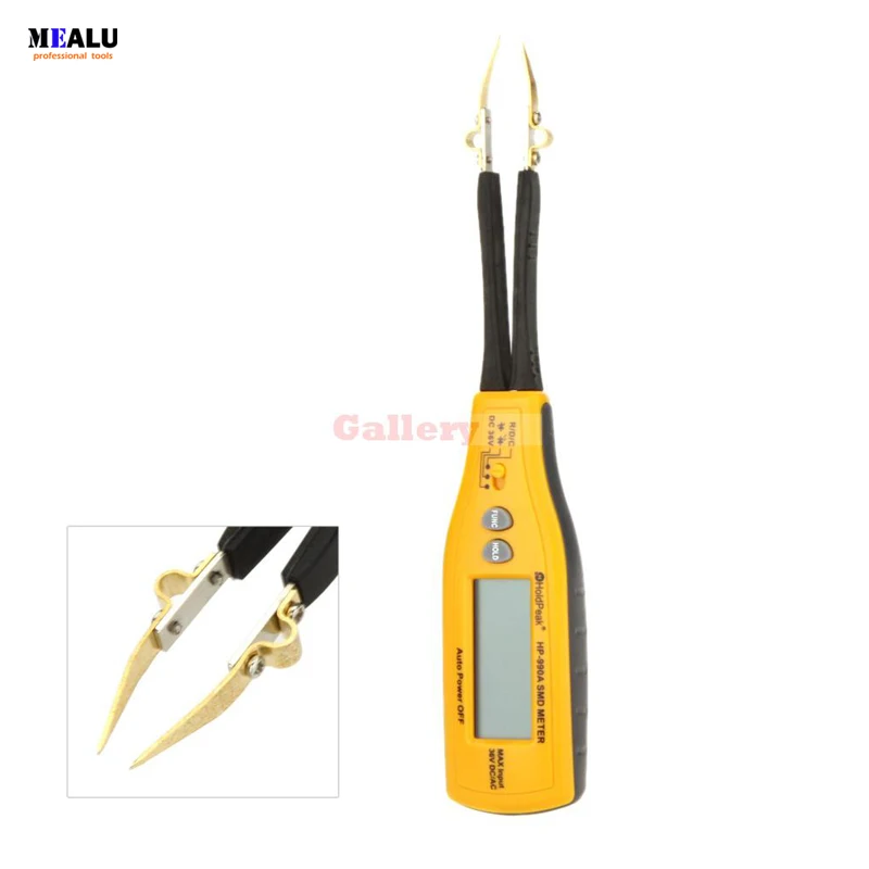 Hp-990a 3000 Counts Smd Meter Resistor Capacitor Voltmeter Diode Continuity Tester Auto Scanning with Data Hold
Hp-990a 3000 Counts Smd Meter Resistor Capacitor Voltmeter Diode Continuity Tester Auto Scanning with Data Hold