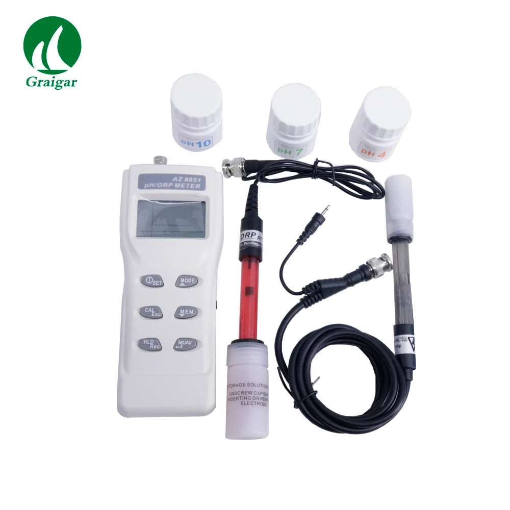 High Accuracy Digital PH Meter ORP Tester Water Quality Monitor AZ8651 with Backlight Display
High Accuracy Digital PH Meter ORP Tester Water Quality Monitor AZ8651 with Backlight Display