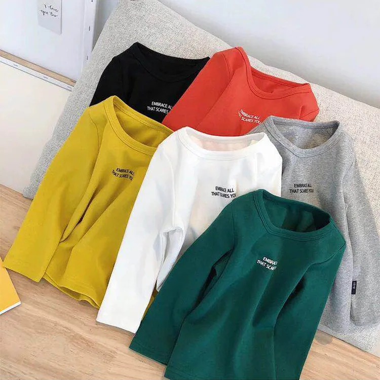 Boys Girl T-shirt Kids Bottoming Tshirt Toddler Children Top Tee 2019 Summer Long Sleeve All-match 12M to 9 Years
Boys Girl T-shirt Kids Bottoming Tshirt Toddler Children Top Tee 2019 Summer Long Sleeve All-match 12M to 9 Years