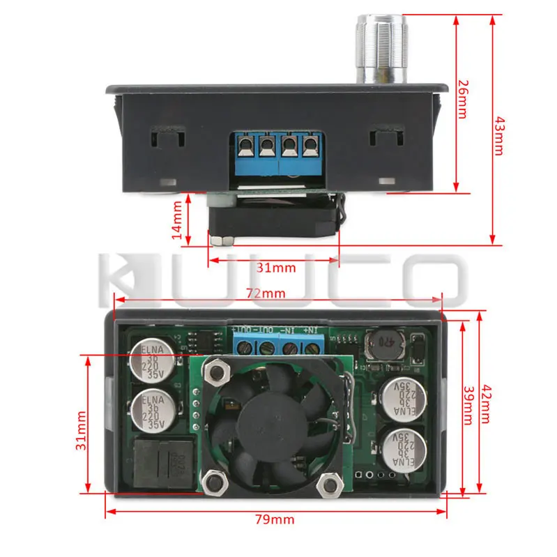 Power Supply Module/Panel Meter DC 6~35V to 0~32.0V 3.1A 99W Programmable Adapter/Buck Regulator/CC-CV Converter/Driver Module
Power Supply Module/Panel Meter DC 6~35V to 0~32.0V 3.1A 99W Programmable Adapter/Buck Regulator/CC-CV Converter/Driver Module