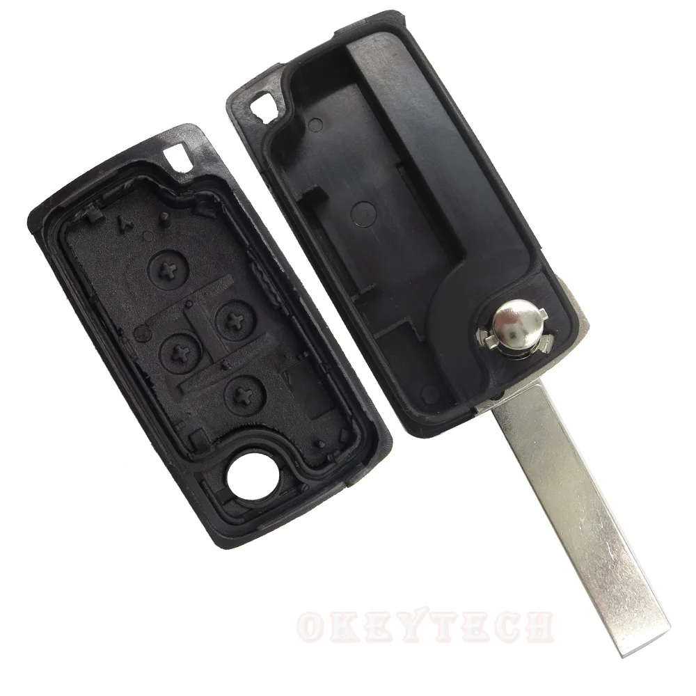 OkeyTech 4 Buttons Remote Folding Flid Car Key Case Shell Cover Fob Blade Styling For Peugeot 1007 For Citroen C8 Without Logo
OkeyTech 4 Buttons Remote Folding Flid Car Key Case Shell Cover Fob Blade Styling For Peugeot 1007 For Citroen C8 Without Logo
