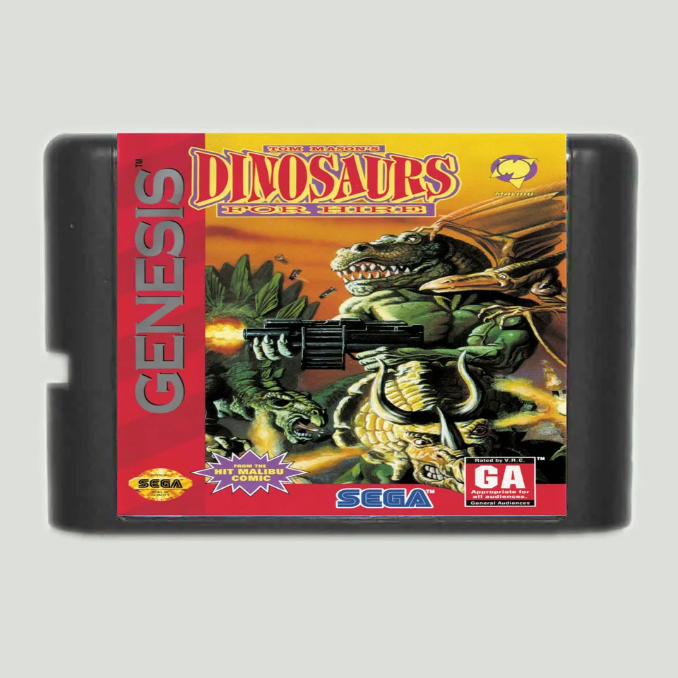Динозавры для аренды NTSC-USA 16 bit MD Game Card Sega Mega Drive Genesis |