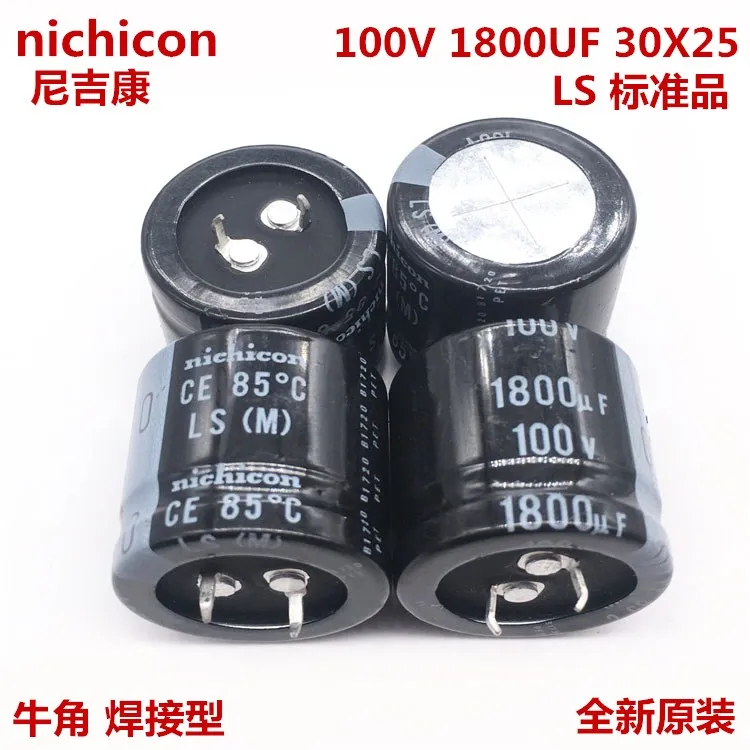 2 шт./10 шт. 1800 МКФ 100 в Nichicon LS 30x25 мм 100V1800uF оснастки PSU конденсатор|Конденсаторы| |