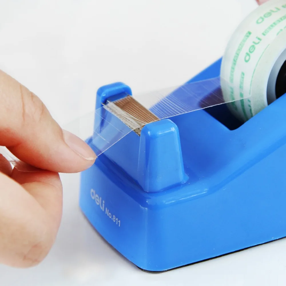 tape seat with 2 rolls adhesive tape transparent tape cutter conveniently cut tape dispenser randomly the color deli 0811
tape seat with 2 rolls adhesive tape transparent tape cutter conveniently cut tape dispenser randomly the color deli 0811