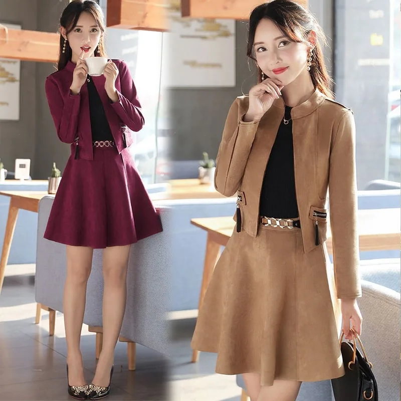 Set women's fashion skirt Slim jacket skirt long sleeve two-piece women's elegant suede women's dress autumn new
Set women's fashion skirt Slim jacket skirt long sleeve two-piece women's elegant suede women's dress autumn new