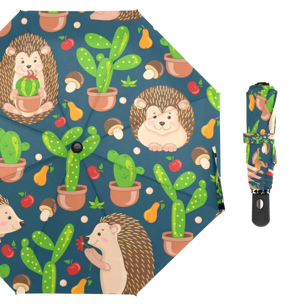 Brand Custom Hedgehog Three-Folding Style Automatic 8 Bone Umbrella Children High Quality Fashion Umbrella Rain Women Parasol
Brand Custom Hedgehog Three-Folding Style Automatic 8 Bone Umbrella Children High Quality Fashion Umbrella Rain Women Parasol