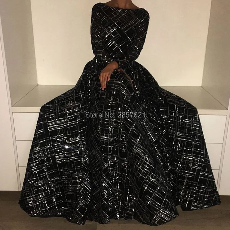 Arabic Muslim Black Evening Dresses 2018 New Dubai Turkish Sequins Prom Dress Couture Glitter Formal Party Gowns Robe de soiree
Arabic Muslim Black Evening Dresses 2018 New Dubai Turkish Sequins Prom Dress Couture Glitter Formal Party Gowns Robe de soiree