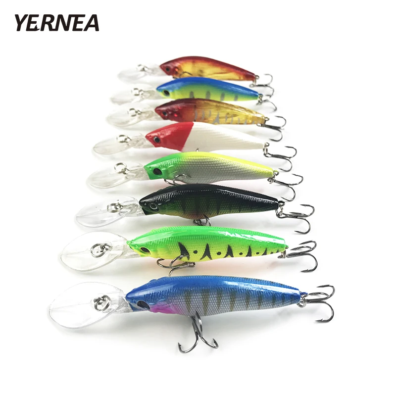 Yernea 8pcs/Lot 9cm 6.5 g Minnow Fishing Lures Wobblers Artificial Bait Carp Crankbait Fishing Lure Tackle 3D Eyes 8 Colors
Yernea 8pcs/Lot 9cm 6.5 g Minnow Fishing Lures Wobblers Artificial Bait Carp Crankbait Fishing Lure Tackle 3D Eyes 8 Colors
