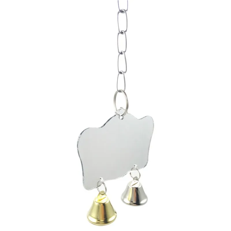 1 Pcs Parrot's Toy Bird Mini Mirror with Bells Pet Bird Cage Hanging Swing Fun Accessories
1 Pcs Parrot's Toy Bird Mini Mirror with Bells Pet Bird Cage Hanging Swing Fun Accessories
