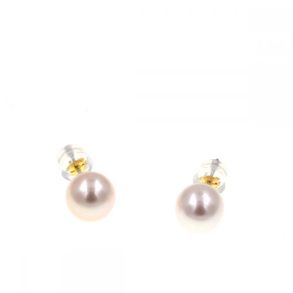 Белые серьги гвоздики Akoya 8 5 мм Классические рождественские подарки|pearl stud earrings|stud