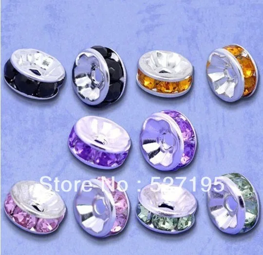 Free Shipping 7mm 500 Silver Plated Flat Side Random Mixed Rhinestone Rondelle Spacers Beads (B Rhinestone )
Free Shipping 7mm 500 Silver Plated Flat Side Random Mixed Rhinestone Rondelle Spacers Beads (B Rhinestone )
