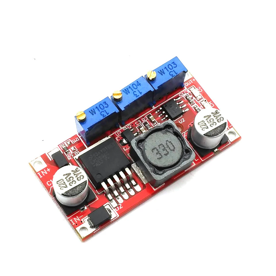 Понижающий регулируемый светодиодный драйвер LM2596 DC-DC CC/CV модуль питания-преобразователь
Понижающий регулируемый светодиодный драйвер LM2596 DC-DC CC/CV модуль питания-преобразователь