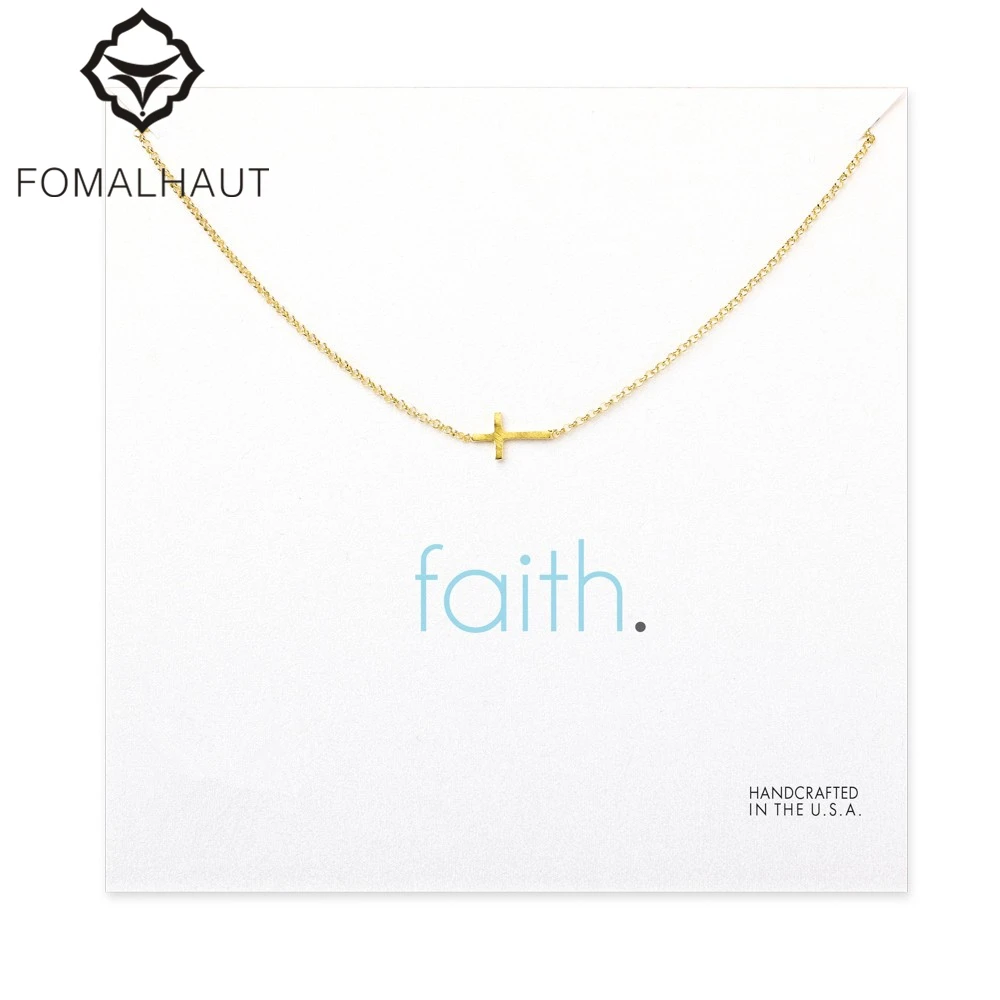 Cross Necklace Faith Pendant Necklace Clavicle Chain Statement Necklace Women Jewelry Best Friend ,Mothers Day Gift
Cross Necklace Faith Pendant Necklace Clavicle Chain Statement Necklace Women Jewelry Best Friend ,Mothers Day Gift