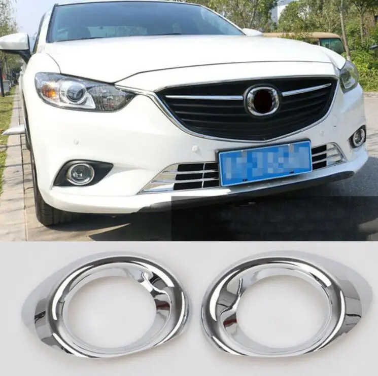Для Mazda 6 Atenza 2014-2018 хром Лампа заднего противотуманного фонаря накладка молдинг