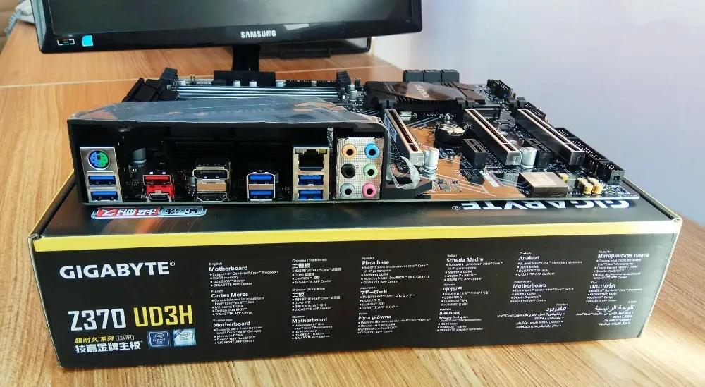 Материнская плата для Gigabyte GA-Z370 UD3H Z370 LGA1151 DDR4 поддержка i3 8100 i5 8500 I7 8700 | Компьютеры и