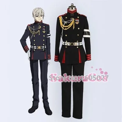 Anime Seraph of The End Cosplay Shinoa Krul Owari no Serafu Shinya Hiragi Costume Uniform Suit Party Hallowmas Clothing
Anime Seraph of The End Cosplay Shinoa Krul Owari no Serafu Shinya Hiragi Costume Uniform Suit Party Hallowmas Clothing
