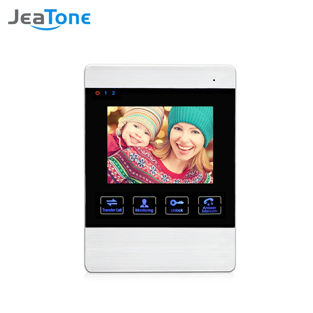 JeaTone 4 inch Wired Video Door Phone Doorbell Intercom System Indoor Monitor(support the Connection for the Outdoor Camera)
JeaTone 4 inch Wired Video Door Phone Doorbell Intercom System Indoor Monitor(support the Connection for the Outdoor Camera)