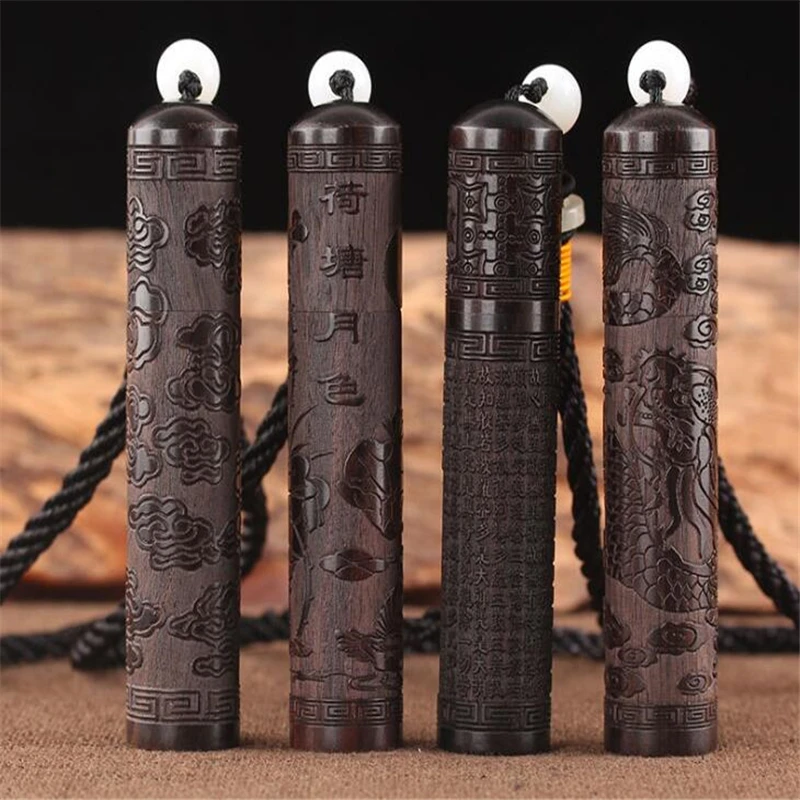 Creative Vintage Traditional Chinese Style Black Sandalwood Handmade Exquisite Carving Toothpick Holder Household Toothpick Box
Creative Vintage Traditional Chinese Style Black Sandalwood Handmade Exquisite Carving Toothpick Holder Household Toothpick Box