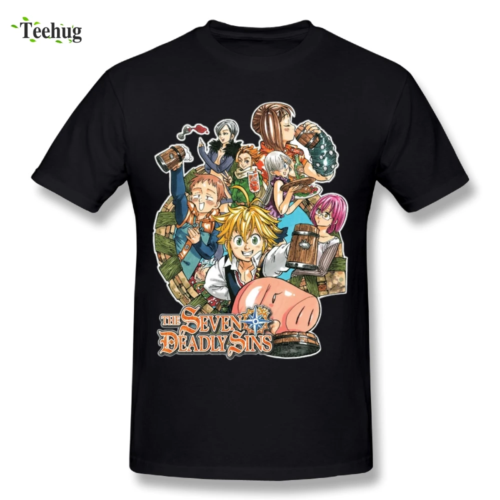 Cool Men Seven Deadly Sins T Shirt Japanese Anime Nanatsu no Taizai T-Shirt Comfortable Cotton Camiseta
Cool Men Seven Deadly Sins T Shirt Japanese Anime Nanatsu no Taizai T-Shirt Comfortable Cotton Camiseta