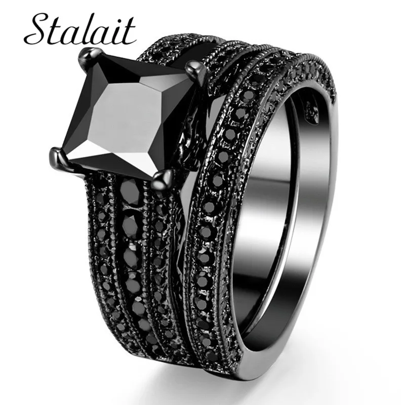 Fashion Big Square Zircon Ring Set Vintage Black Couple Ring Titanium Jewelry Wedding Rings For Women Birthday Gifts
Fashion Big Square Zircon Ring Set Vintage Black Couple Ring Titanium Jewelry Wedding Rings For Women Birthday Gifts