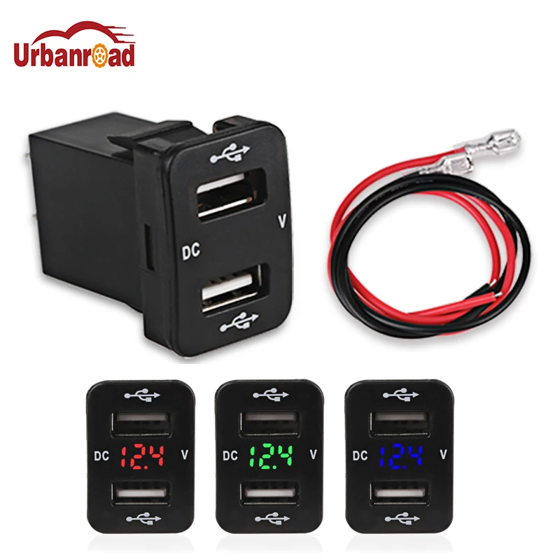 Urbanroad Dual Usb Car Charger For TOYOTA 12v 24v 4.2A 2 Port Auto Power Adapter Socket For Iphone for Sumsang Car Styling
Urbanroad Dual Usb Car Charger For TOYOTA 12v 24v 4.2A 2 Port Auto Power Adapter Socket For Iphone for Sumsang Car Styling