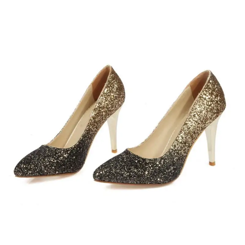 Tuyoki Size 31-43 Sexy Women High Heel Shoes Pointed Pumps Bling Basic Wedding Thin Heel Slip On Shoes Women Mature Footwear
Tuyoki Size 31-43 Sexy Women High Heel Shoes Pointed Pumps Bling Basic Wedding Thin Heel Slip On Shoes Women Mature Footwear