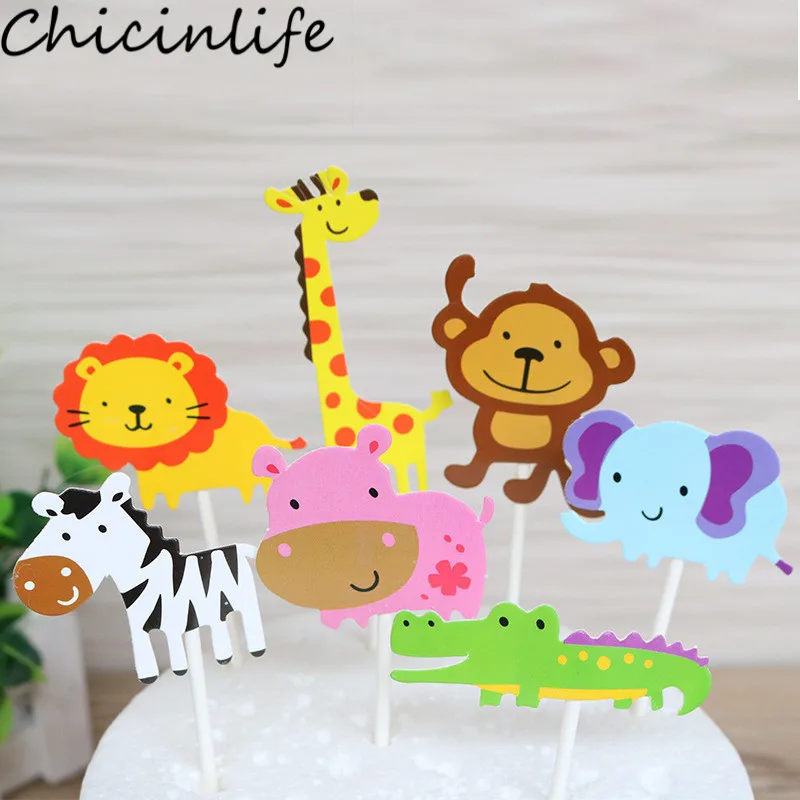 7Pcs Jungle Animal Monkey Lion Zebra Cupcake Toppers Kids Happy Birthday Party Decoration Baby Shower Forest Theme Cake Supplies
7Pcs Jungle Animal Monkey Lion Zebra Cupcake Toppers Kids Happy Birthday Party Decoration Baby Shower Forest Theme Cake Supplies