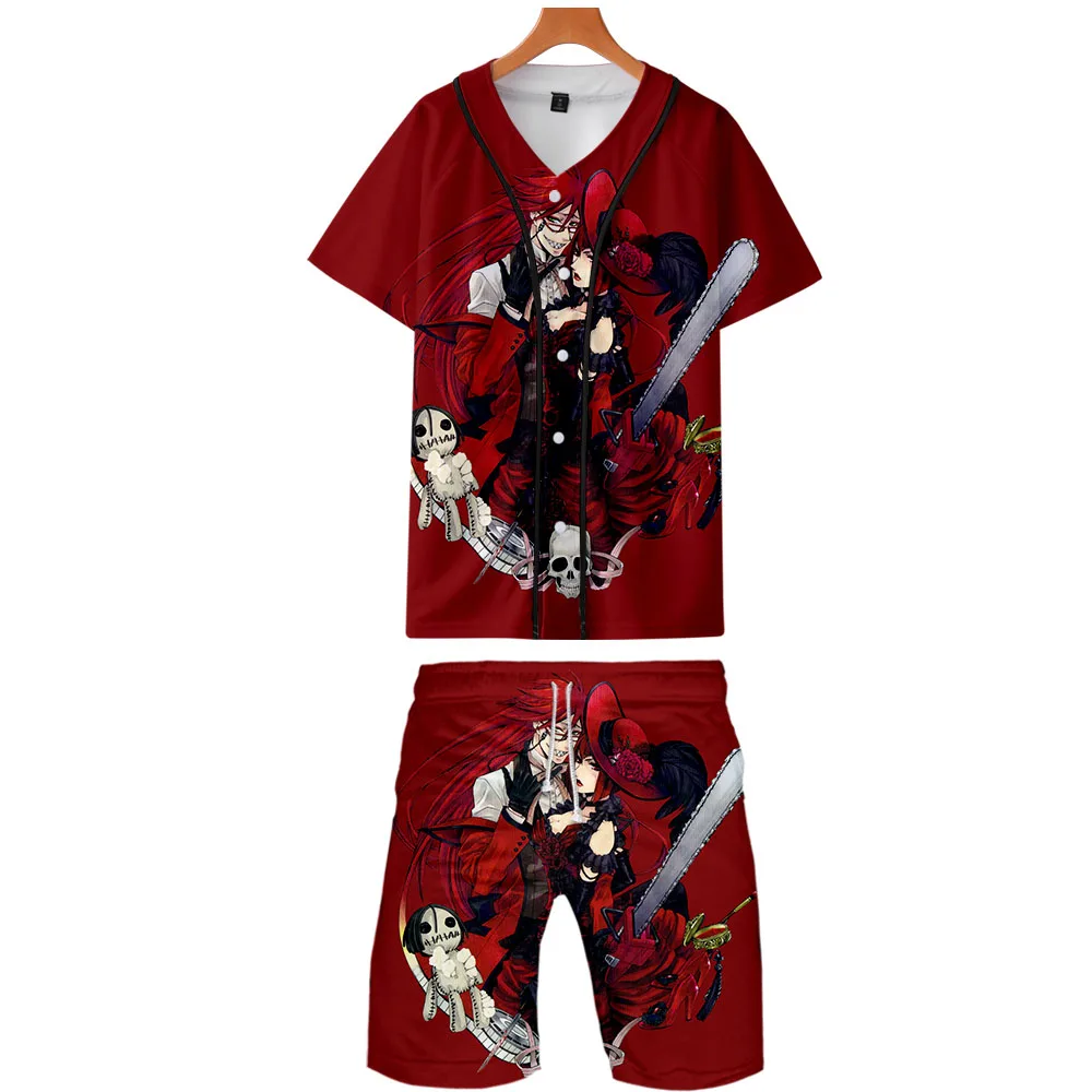 Black Butler 3D Printed Two Piece Set Harajuku Summer Baseball T-shirts+Beach Shorts 2019 Hot Sale Casual Streetwear Clothes
Black Butler 3D Printed Two Piece Set Harajuku Summer Baseball T-shirts+Beach Shorts 2019 Hot Sale Casual Streetwear Clothes
