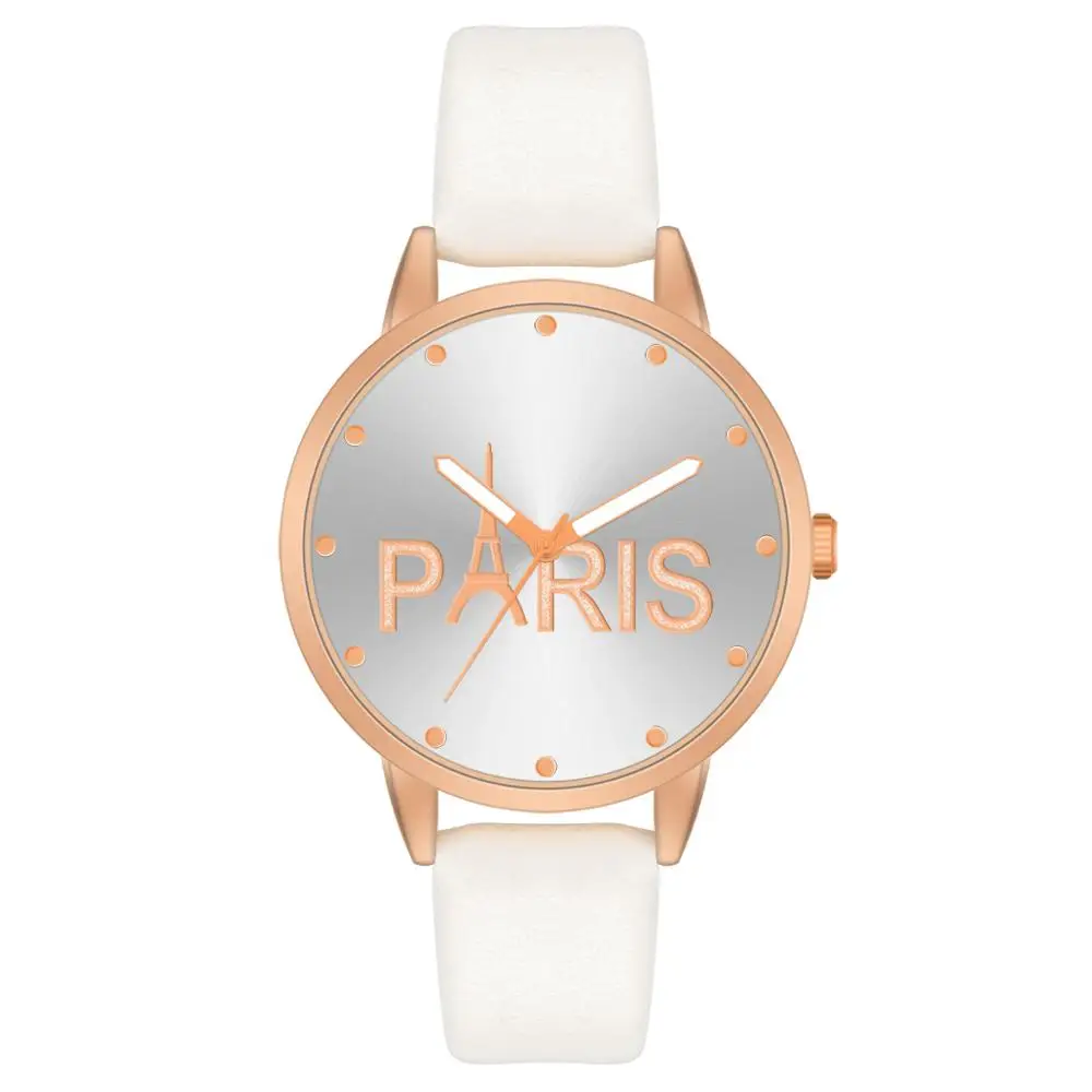 2020 New Fashion Women Watch Paris Letter Dial Leather strap Simple WristWatches Casual Female Quartz Watch Relogio Feminino
2020 New Fashion Women Watch Paris Letter Dial Leather strap Simple WristWatches Casual Female Quartz Watch Relogio Feminino