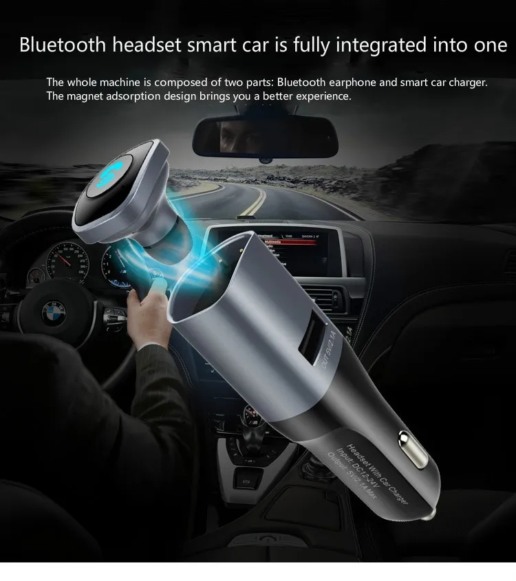 New!! Car Phone Charge Bluetooth Headset Multi-function Ultra-clear Quality Bluetooth Headset Car Cigarette Lighter Hole Charge
New!! Car Phone Charge Bluetooth Headset Multi-function Ultra-clear Quality Bluetooth Headset Car Cigarette Lighter Hole Charge
