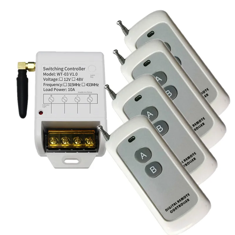 1000m 1CH 1 CH Wireless Remote Control LED Light Switch DC 12V 24V 36V 48V Relay Output Radio RF Transmitter And Receiver
1000m 1CH 1 CH Wireless Remote Control LED Light Switch DC 12V 24V 36V 48V Relay Output Radio RF Transmitter And Receiver