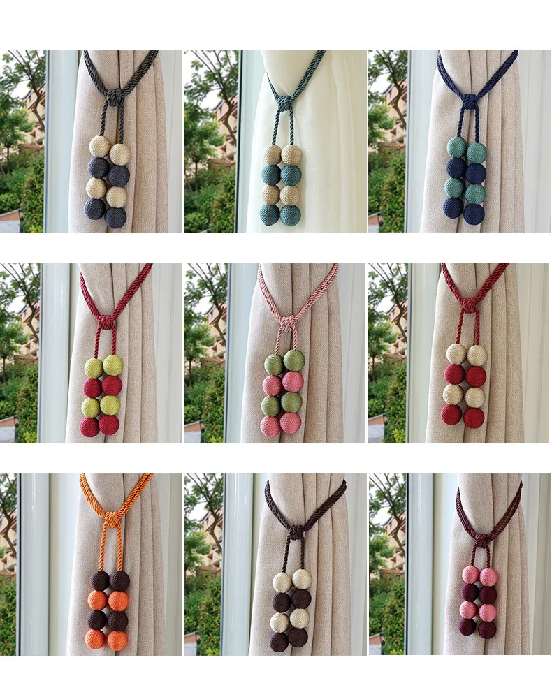 THINKEASY Hand Made Curtain Straps Simple Curtains Hanging Ball For Curtains Hook Curtain Decoration Accessories Tied Rope
THINKEASY Hand Made Curtain Straps Simple Curtains Hanging Ball For Curtains Hook Curtain Decoration Accessories Tied Rope