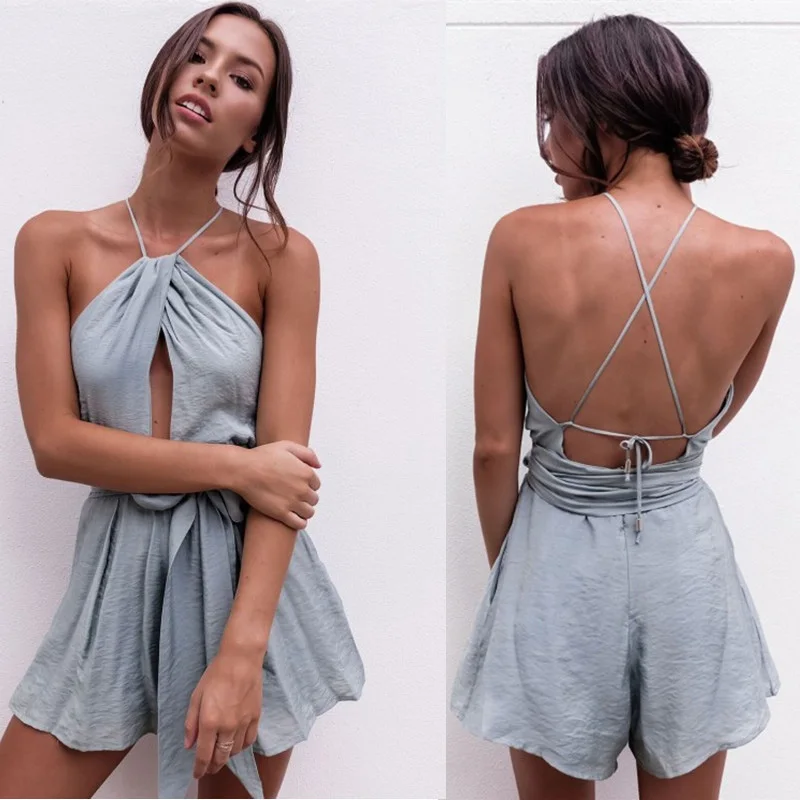 Women's summer jumpsuit Sleeveless Slim Belt Waist Slim Sling Siamese Shorts 2019 summer style plus-size polyester off shoulder
Women's summer jumpsuit Sleeveless Slim Belt Waist Slim Sling Siamese Shorts 2019 summer style plus-size polyester off shoulder