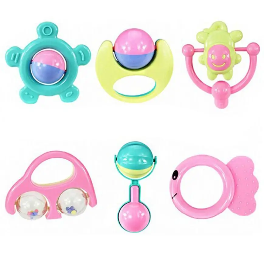 6Pcs/Set Jingle Shaking Bell Rattle Toy Baby Handbell Musical Educational Instrument Rattles For Toddlers Babies
6Pcs/Set Jingle Shaking Bell Rattle Toy Baby Handbell Musical Educational Instrument Rattles For Toddlers Babies