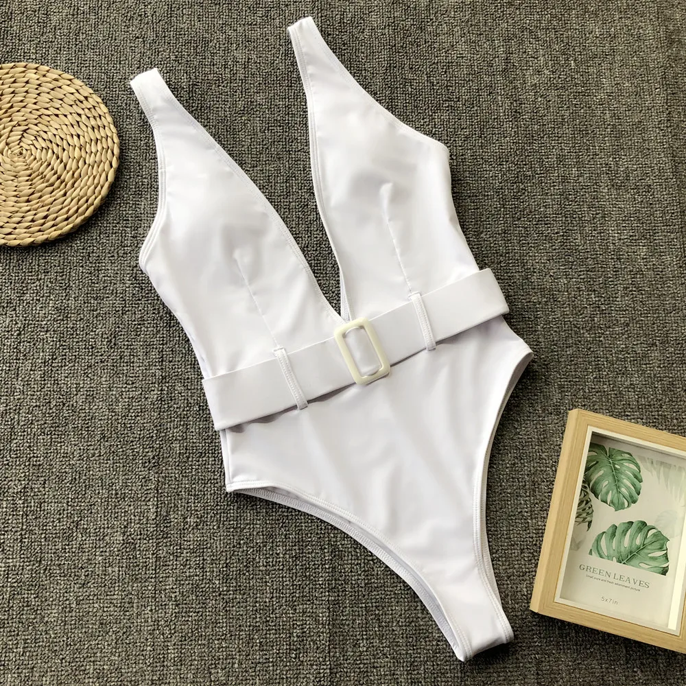 2019 New One piece Swimsuit V-neck Women Swimwear Swimming suit Sexy Monokini Solid bathing suits badpak dames
2019 New One piece Swimsuit V-neck Women Swimwear Swimming suit Sexy Monokini Solid bathing suits badpak dames