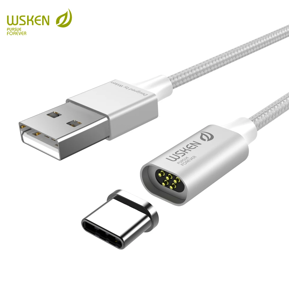 WSKEN lite2 USB c Магнитный кабель для зарядки type samsung s9 s8 note 8 hauwei p20 lite honor 10 9 Xiaomi Mi A1