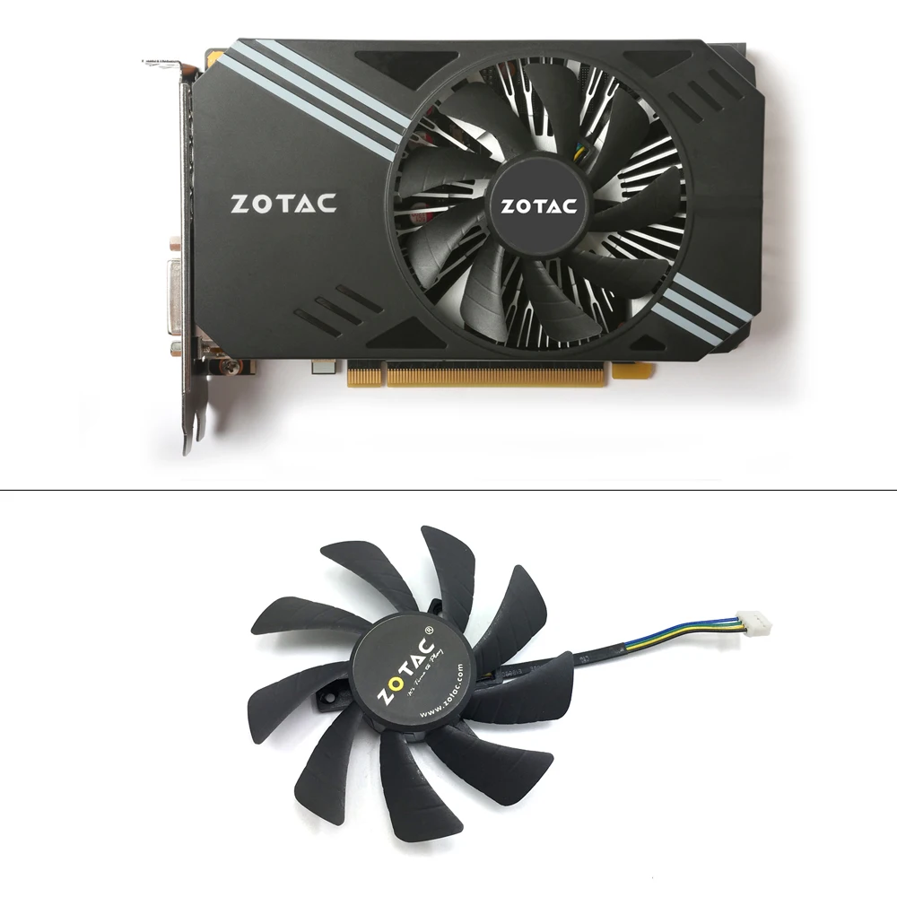DIY 85 мм 40 T129215SH 4Pin ПК вентилятор охлаждения для ZOTAC N1060IXOC 6GD GTX 1060 3GB Мини GPU Радиатор