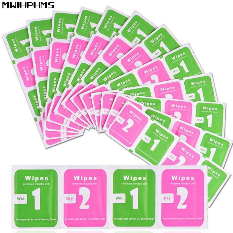 400wet+400dry Wet Dry Wipes Cleaning Cloth for Tempered Glass Screen Protector for Camera Lens LCD Screens Dust Removal Papers
400wet+400dry Wet Dry Wipes Cleaning Cloth for Tempered Glass Screen Protector for Camera Lens LCD Screens Dust Removal Papers