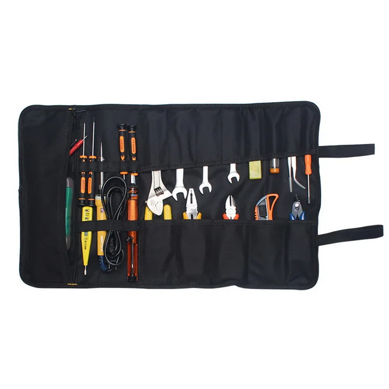 Reel Rolling Tool Bag Pouch Professional Electrician Organizer Repair Kit Oxford Cloth Multifunctional Thickening |