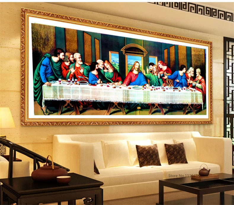 DIY Diamond Embroidery The last Supper Round Diamond Painting Cross Stitch Kits Diamond Painting Mosaic Home Decor
DIY Diamond Embroidery The last Supper Round Diamond Painting Cross Stitch Kits Diamond Painting Mosaic Home Decor