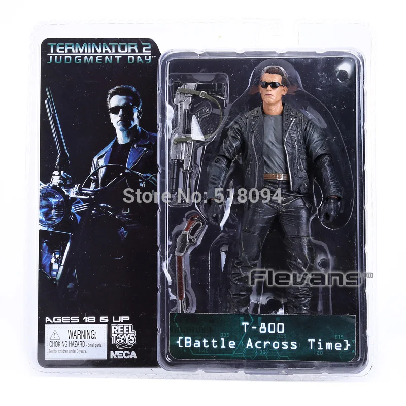 Фигурка NECA The Terminator 2 T-800 Cyberdyne Showdown Across Time Pescadero Escape Steel Mill ПВХ коллекционная