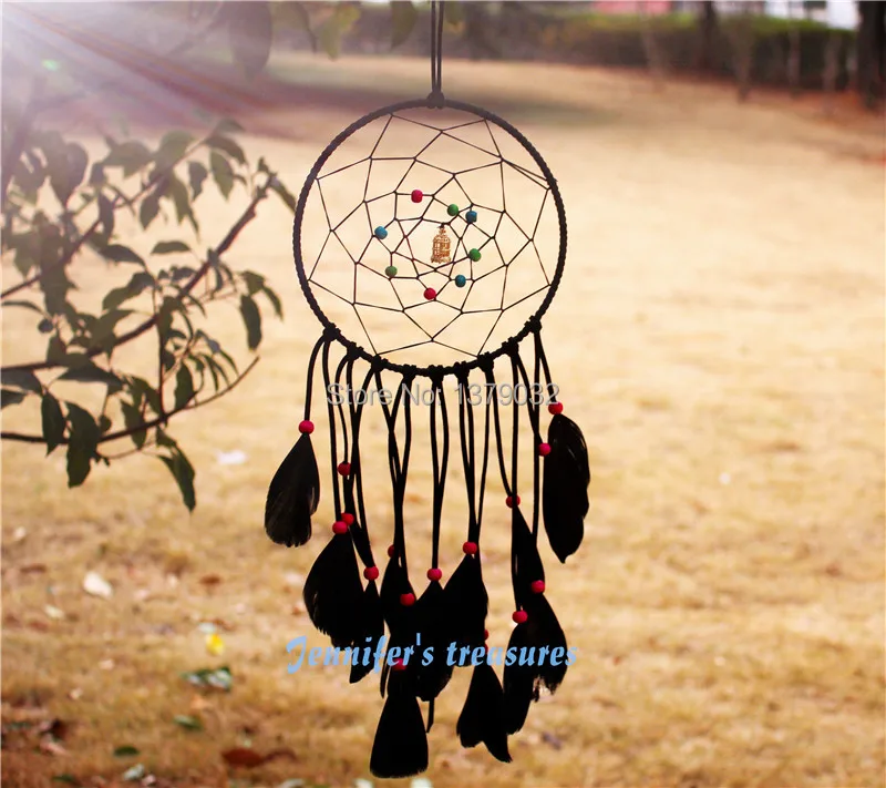 New fashion originality big Hot black Dreamcatcher Wind Chimes Indian Style Feather Pendant Dream Catcher Gift
New fashion originality big Hot black Dreamcatcher Wind Chimes Indian Style Feather Pendant Dream Catcher Gift