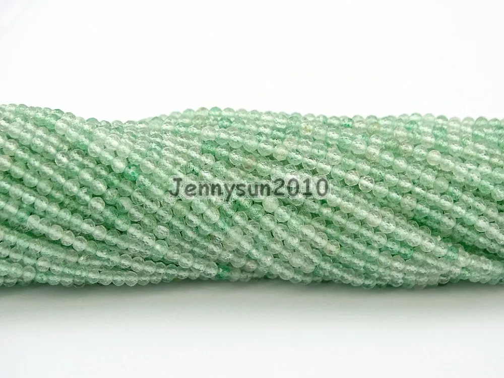Brilliant Cut Shining Natural Green Strawberry Quartz Gems Stone 2mm~2.7mm Faceted Round Beads Jewelry Making 2 Strands/Pack
Brilliant Cut Shining Natural Green Strawberry Quartz Gems Stone 2mm~2.7mm Faceted Round Beads Jewelry Making 2 Strands/Pack