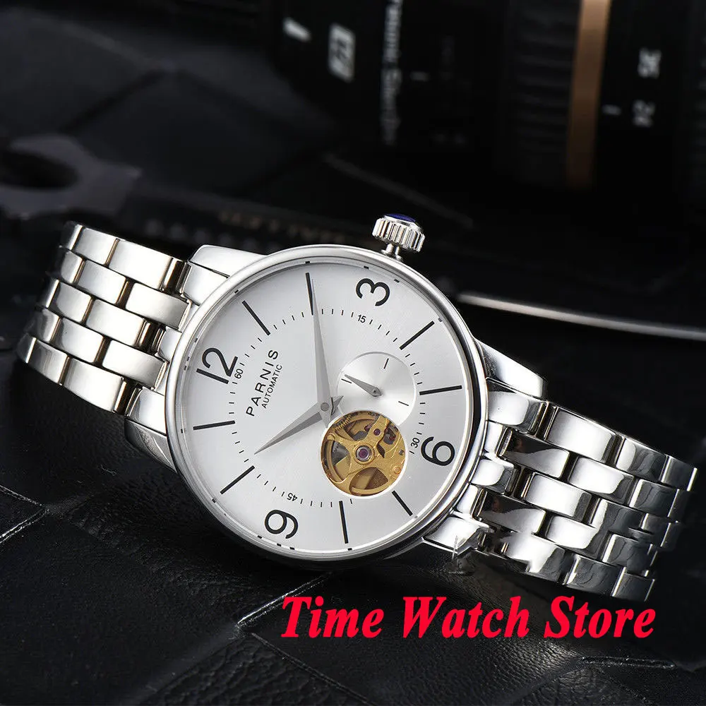 Parnis watch 38mm men's watch Hollow Dial sapphire glass Golden MIYOTA Automatic movement wrist watch men 1031
Parnis watch 38mm men's watch Hollow Dial sapphire glass Golden MIYOTA Automatic movement wrist watch men 1031
