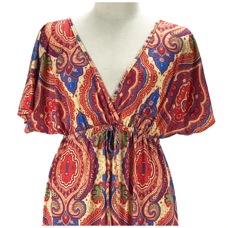 Plus Size Floral Dress Women Maxi Long Dresses Large Sizes Autumn Print V Neck Floor Length Tropical Dress 2018
Plus Size Floral Dress Women Maxi Long Dresses Large Sizes Autumn Print V Neck Floor Length Tropical Dress 2018