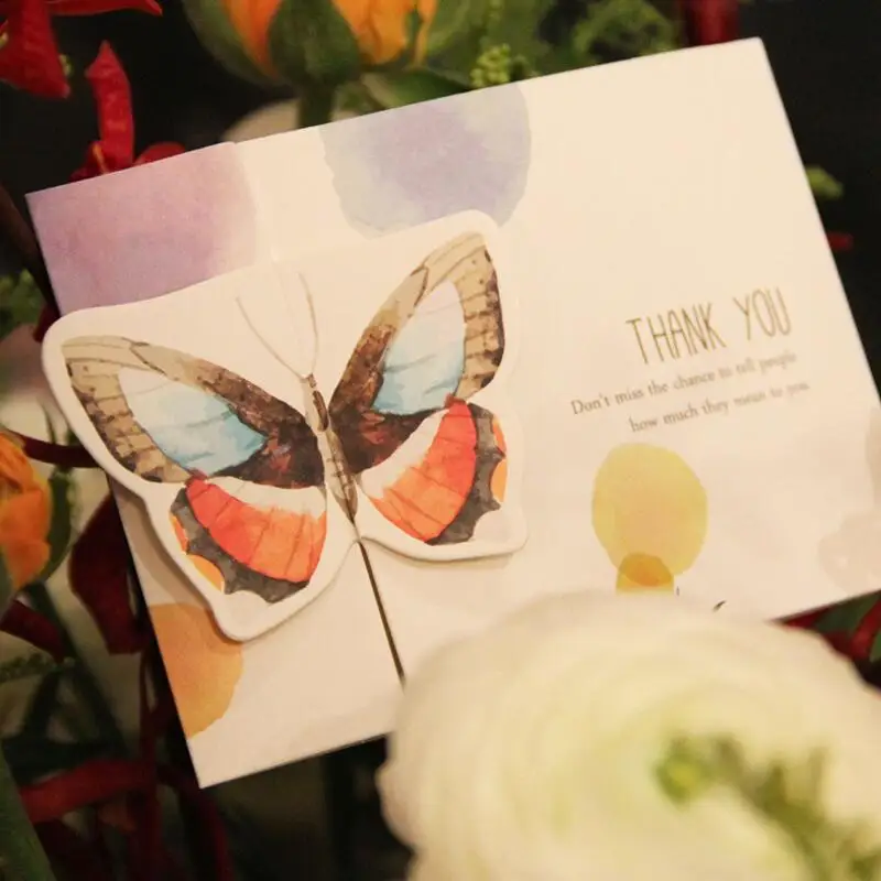 10pcs/lot Cute Color Butterfly Printed Delicate Mini New Year Greeting Card Birthday Christmas Blessing Gift Card
10pcs/lot Cute Color Butterfly Printed Delicate Mini New Year Greeting Card Birthday Christmas Blessing Gift Card
