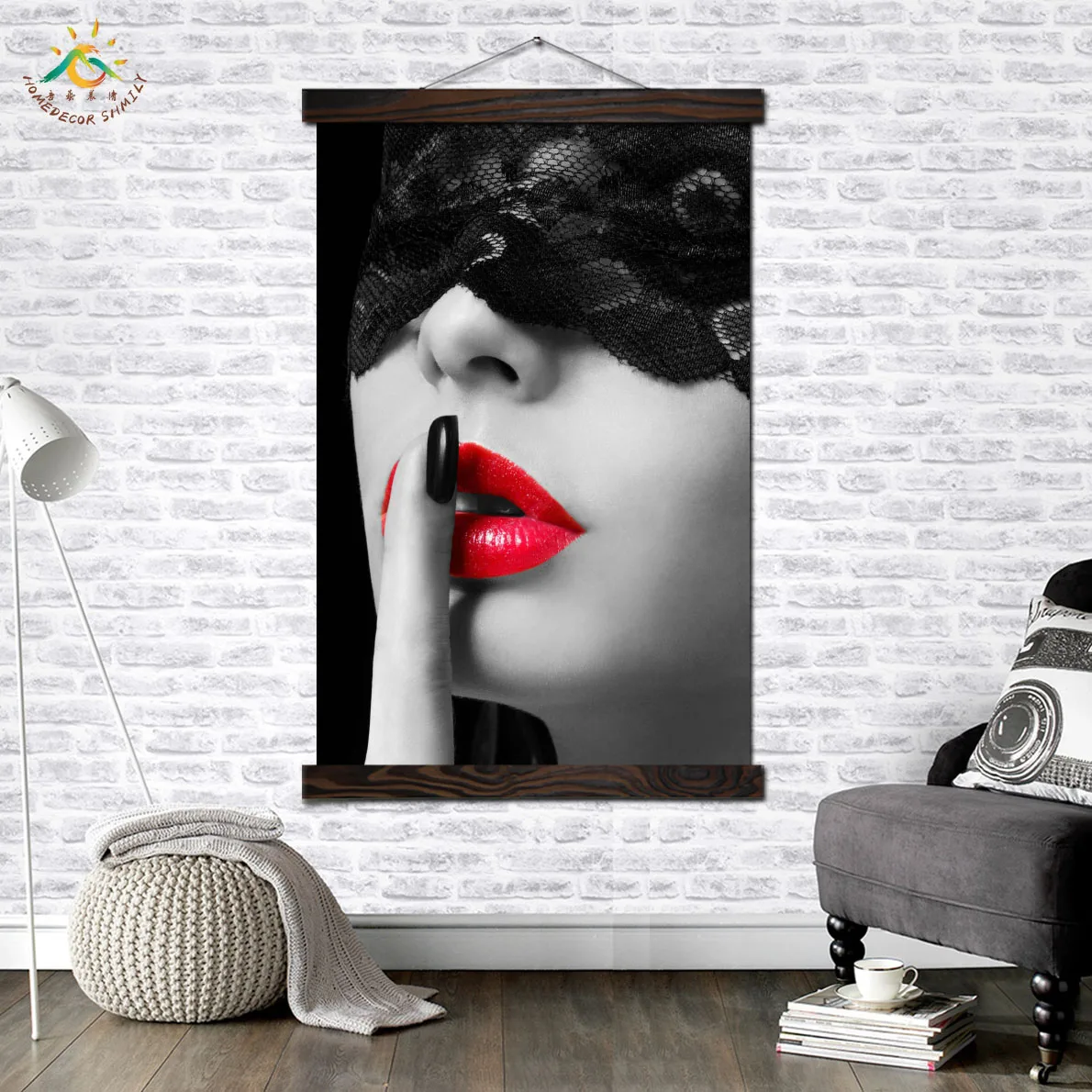 Sexy Red Lip Girl Modern Wall Art Print Pop Art Picture And Poster Solid Wood Hanging Scroll Canvas Painting Home Decor
Sexy Red Lip Girl Modern Wall Art Print Pop Art Picture And Poster Solid Wood Hanging Scroll Canvas Painting Home Decor