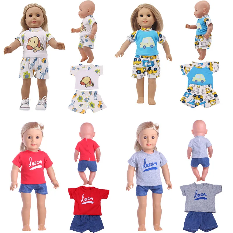 LUCKDOLL набор из 2 предметов, повседневная одежда с мультяшным принтом, 18 дюймов, США 43 см, аксессуары для кукол, игрушки для девочек, поколение, ...
LUCKDOLL набор из 2 предметов, повседневная одежда с мультяшным принтом, 18 дюймов, США 43 см, аксессуары для кукол, игрушки для девочек, поколение, ...