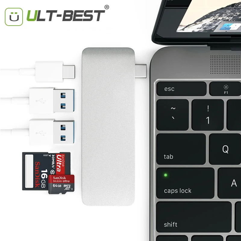 Многофункциональный концентратор ULT-BEST 5 в 1, USB-C концентратор 3.1, разветвитель с комбинированной подачей питания PD-Power, 2 порта USB 3,0, устройств...
Многофункциональный концентратор ULT-BEST 5 в 1, USB-C концентратор 3.1, разветвитель с комбинированной подачей питания PD-Power, 2 порта USB 3,0, устройств...