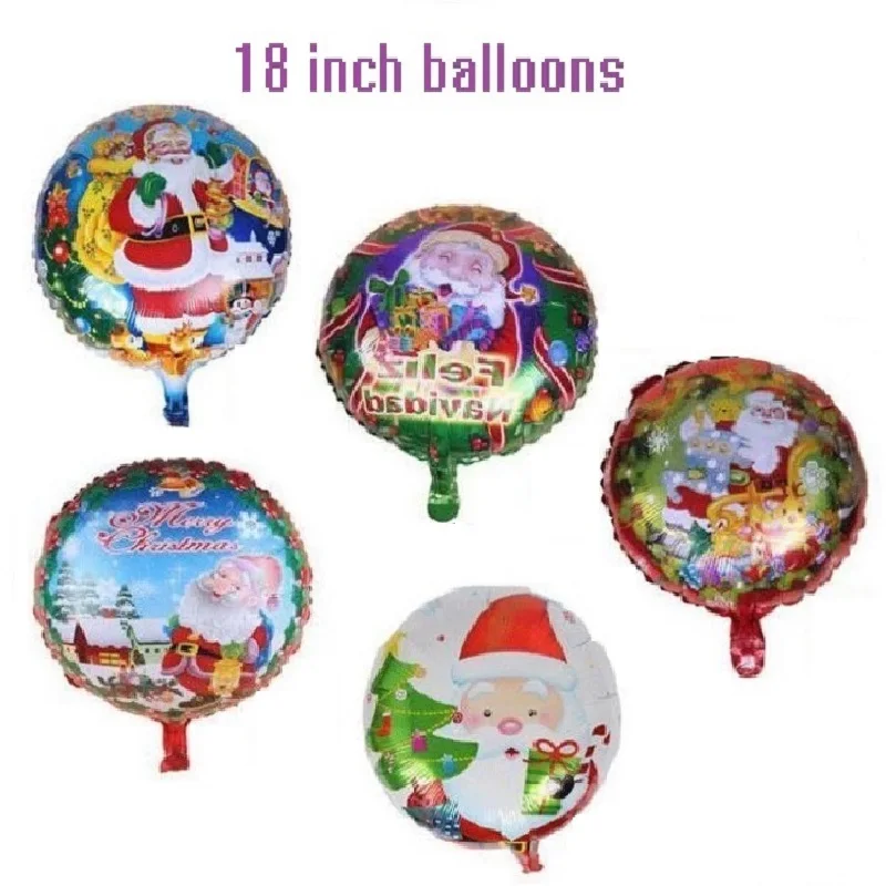 5Pcs/lot Santa Claus Balloons 18" Round Foil Helium Merry Christmas New Year Party Decorations Supplies inflatable Classic Toys
5Pcs/lot Santa Claus Balloons 18" Round Foil Helium Merry Christmas New Year Party Decorations Supplies inflatable Classic Toys